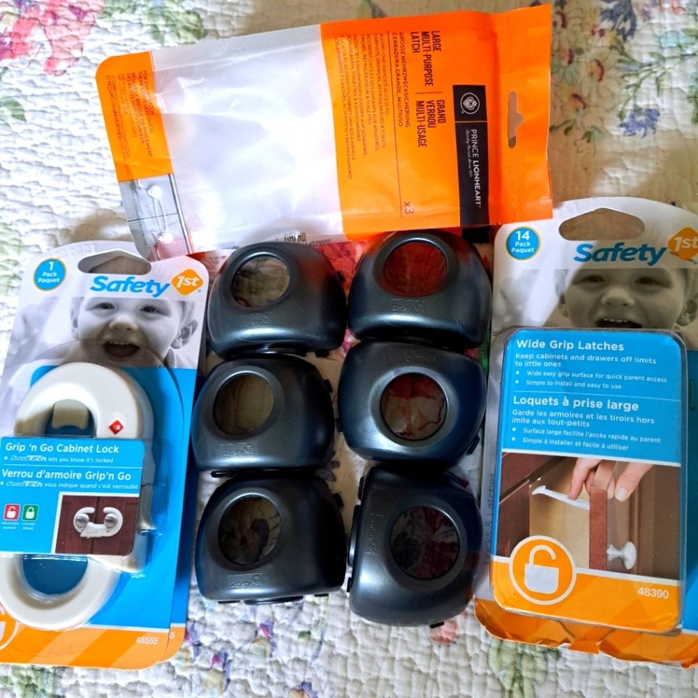 Baby proofing safety items, 5 different items!